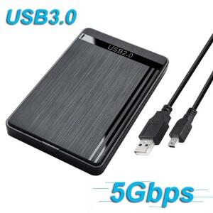 2.5인치 외장 하드 드라이브 케이스 USB 3.0/2.0/타입 C to SATA 디스크 SSD 수납함 HDD 노트북용