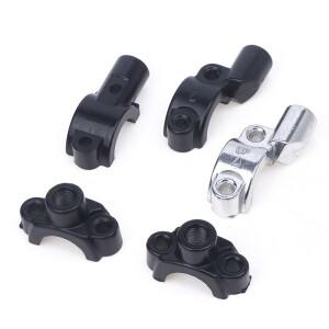 [호환품]22mm 핸들 바 10mm 스레드바이크 오토바이 마스터 실린더 브레이크 레버 미러 마운트 클램프 후면