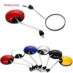 [호환품]Motolovee 범용 시계 방향 8mm 라운드 바이크 오토바이 백미러 360 학위 볼록 스쿠터 사이드