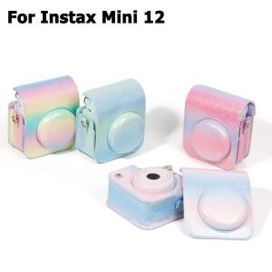 Fujifilm tax Mini 호환 12 CameraCase PU 가죽 소프트 보호 케이스 Trave Bag 용  별이 빛나는 하늘 가방