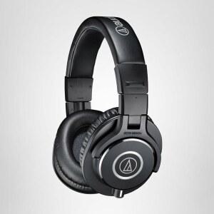 AUDIO-TECHNICA ATH-M40X 프로페셔널 스튜디오 모니터 헤드폰 블랙 최첨단 기술 적용 90도 회전식 이어컵 프로급 이어패드/헤드밴드 분리형 케이블 포함