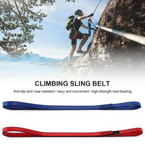 1pc 등산 슬링 러너 22KN 야외 등산 암벽 등반 웨빙 스트랩 나무 작업 서스펜션 Rappelling 스윙 요가