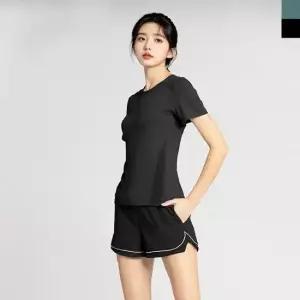 여자조깅복 여성 반팔티 3부 쇼츠세트 속바지 일체형 헬스복 30대