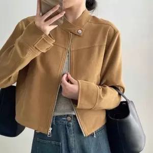 밑단스트링자켓 깔끔 노카라 재킷 밑단 스트링 루즈핏 얇은자켓 세련