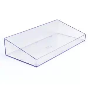투명 사각 트레이 화장품정리대 책상정리함 플라스틱
