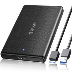 ORICO USB 3.0 TO SATA III 2.5인치 외장 하드 드라이브 인클로저 7MM-9.5MM HDD / SSD 도구 없이 사용 가능 [UASP 지원]BLACK(2189U3)