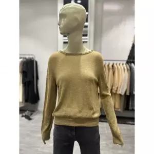 한정수량 시슬리 SAKP42561 알파카 블렌드 솔리드 보트넥 니트 2859475