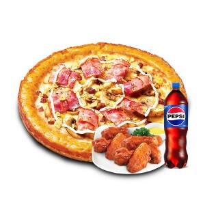 (미스터피자) 포테이토골드M+핫윙8+콜라1.25L