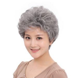 더곳트 흰머리가발 백발가발 할머니 뽀글머리 뽀글이 가발