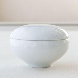 공기 도자기 뚜껑 그릇 10.5cm 가을 테이블웨어 밥그릇 이천도자기