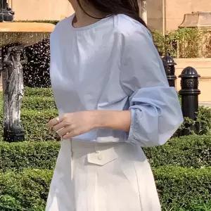 [코코블랑] [코코메이드]플레인 퍼프 블라우스