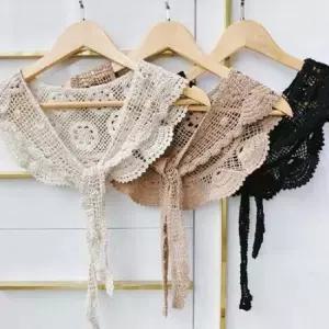 넥레이스 목도리 페이크 카라 목도리 카라장식 스카프