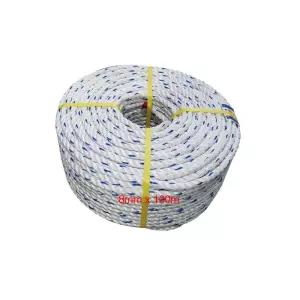 PP 안전로프 등산 100m 빨래줄 8mm 밧줄 3.1kg x 산업용 현수막 다목적 간판