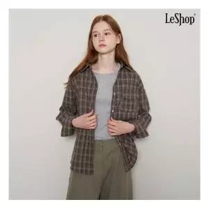 르샵 정상가:69,000원 ㅣ 데일리 체크 패턴 긴팔 셔츠 DP3BA053A 455385