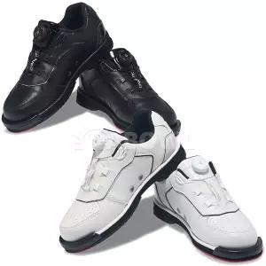 RG 레이서 EVO 볼링화 블랙 화이트/좌우겸용 다이얼 소가죽 신발 진승 볼링슈즈 통풍구