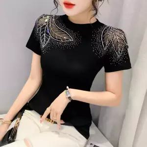 상의 댄스복 라인댄스 스포츠 슬림 댄스상의 사교