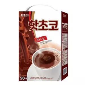 담터)핫초코 50T(20gx50T)후식차 디저트 다과 분말 소포장 코코아 일회용