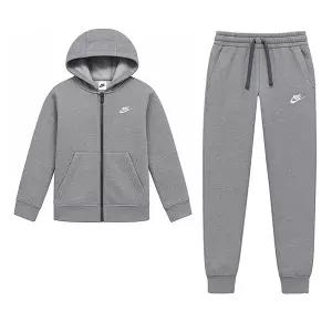 [나이키]나이키 NSW 코어 플리스 후드 조거 여성 트레이닝복세트 츄리닝 러닝복 그레이 BV3634-091