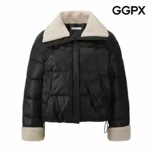 [GGPX] 뽀글이 안감 배색 패딩 점퍼 (GPAJP016F)