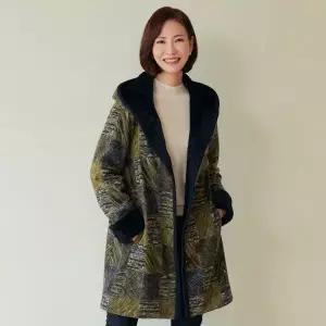 [3color] [55-100] 샤이니 후드 퍼 롱패딩