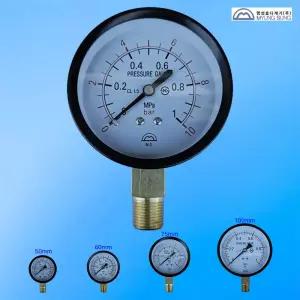 1569번 명성효다계기 소방 게이지 75mm 10k (1.0mpa) 밸브 / 펌프 / 기관실 압력계 / 메이커제품