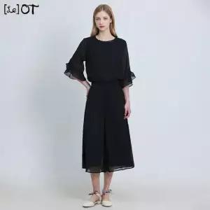 르오트 2SET LeOT)] 임페리얼 썸머 쉬폰 블라우스 + 팬츠 셋업-사이즈 55 88까지