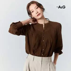더엣지 [최초가 69,900원]26SS 썸머 아사면 레이스 블라우스