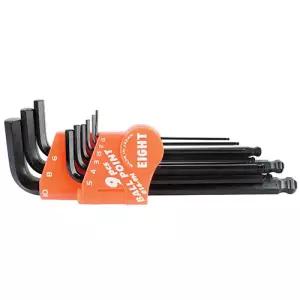 볼렌치세트 에이트 016S-9N 세미롱 1.5-10MM 9P 육각렌치