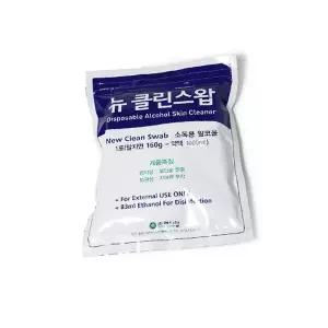 뉴 클린스왑 대용량 지퍼백 160g 1개 알콜솜 소독솜