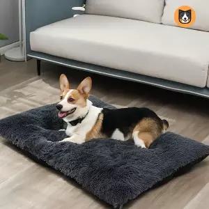 ULEPETS 겨울 따뜻하고 포근한 애완용 침대 강아지 매트 강아지 집 고양이 집