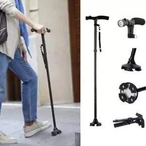 보행 LED 램프 장착 성인 실버 워커 걸음 보조 이동 안전