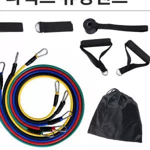 라텍스 멀티 튜빙밴드 세트 근력밴드 헬스 근력운동 웨이트용품 고무나라 도어앵커 5DE3B
