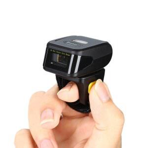 EYOYO 휴대용 미니 1D UPC 무선 웨어러블 약지 바코드 스캐너 | BLUETOOTH&2.4G 무선&USB 유선 연결 ISBN 재고 리더 아이폰호환 아이패드호환 ANDROID TABLET 호환