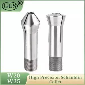 W25 W20 Schaublin 스프링 콜릿 고정밀 CNC 선반 머신 척 5축 그라인더 클램프 범위 4 25 mm