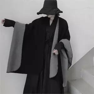 두꺼운 여성 니트 숄 빅사이즈 여성 판초 숄 오피스 가을