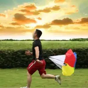 다양한 색상의 저항력 있는 야외 스포츠 러닝 트레이닝 낙하산 우산 물리적 속도 훈련용 드래그 드릴