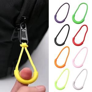 10pcs  U 자형 지퍼 풀 스트랩 플라스틱 코드 로프 교체 잠금 가방 수리
