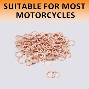 바이크 오토바이 브레이드 클러치 호스  밴조 씰  구리 크러시 와셔  액세서리 도구  20X  M10  10mm