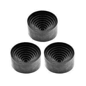 실험실 플라스크 지지대 고무 스탠드  직경 90mm  둥근 바닥 거치대  50ml-1000ml 검정색 패드  3 개