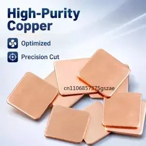 10Pcs 0.1mm-1.5mm 두께 노트북 구리 시트 플레이트 스트립 심 열 패드 GPU CPU 칩 RAM 냉각용 방열판