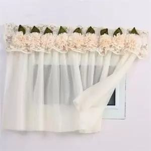 인테리어 가림막 커튼 30x30cm 패브릭 찍찍이 커튼 소형 주방 깔끔한