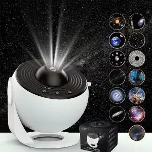13 in 1 Star Projector Night Light Galaxy Starry Sky 360 Rotate Planetarium Lamp For Bedroom Deco