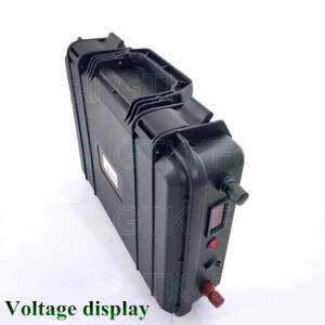 태양 에너지 EV 자동차 골프 트롤 RV 보트 캠핑 ABS 케이스 BMS 시스템이 포함된 가방 고용량 12V 150AH 리