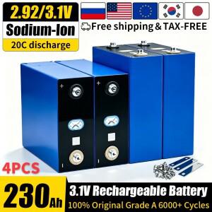새 상품 A급 230Ah 2.92V 나트륨 이온 3.1V 배터리 20c 방전 충전식 셀 팩 12V 24V 선박 RV 골프 카트용
