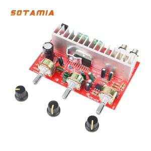 SOTAMIA TDA7377 전력 증폭기 오디오 보드 2.0 듀얼 채널 2x40W HIFI 스테레오 차량용 모듈 DC12V