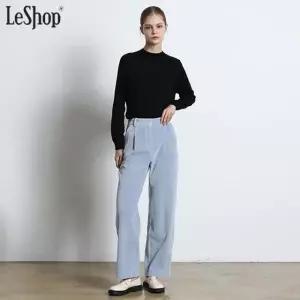 [르샵(LeShop)] 코듀로이 핀턱 뒷밴딩 와이드 슬랙스 (택가격 199000원)