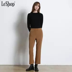 [르샵(LeShop)] 세로 절개 핀턱 스트레이트 슬랙스 (택가격 169000원)