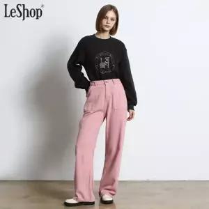 [르샵(LeShop)] 뒤밴딩 와이드 컬러데님 (택가격 169000원)