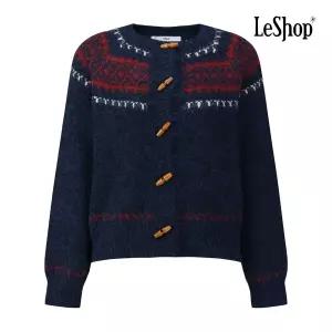 르샵 울 윈터 노르딕 더플 니트 가디건 BPBKC001A