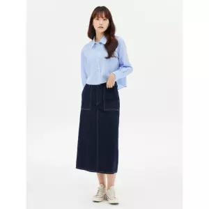 [매장정품] 탑텐 여성) 데님 A라인 롱 스커트_MSE4RS2305
